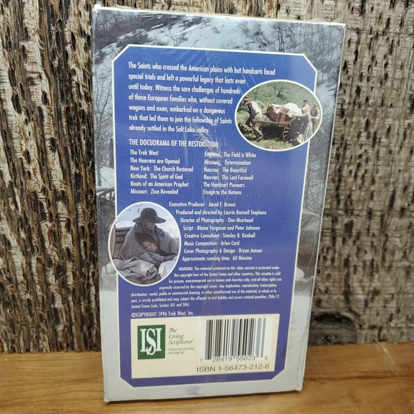 HANDCART PIONEERS, The Docudrama of the Restoration, VHS Vintage 1996 Brand New - Picture 3 of 9